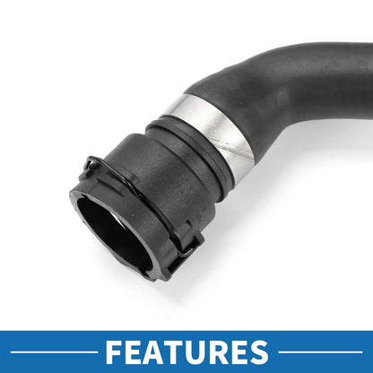 Radiator Hose for BMW 528i 2012-2016 Rubber Black 1 x Piece