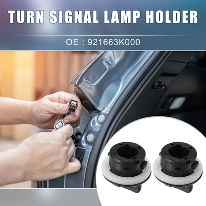 Turn Signal Lamp Holder for Hyundai (Set of 2) - Light Bulb Socket