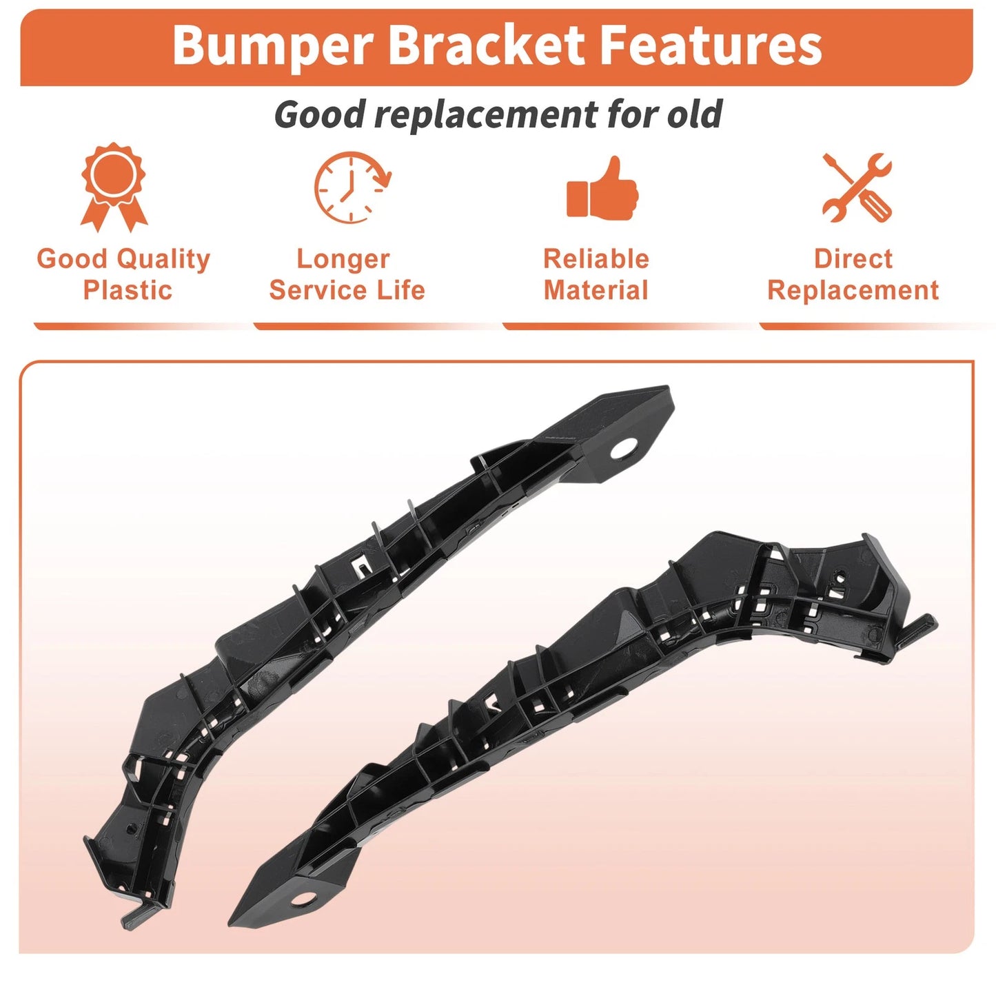 Bumper Bracket 1 Pair for Subaru Legacy Outback (2010-2014)