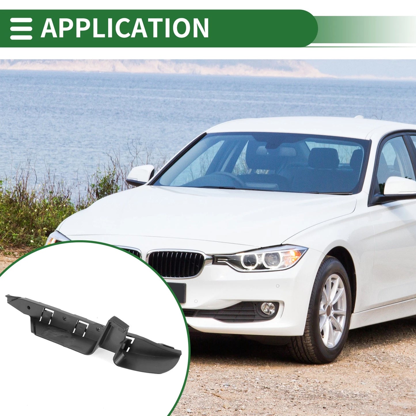 Left Front Bumper Retainer Bracket for BMW 525i (2004-2007)