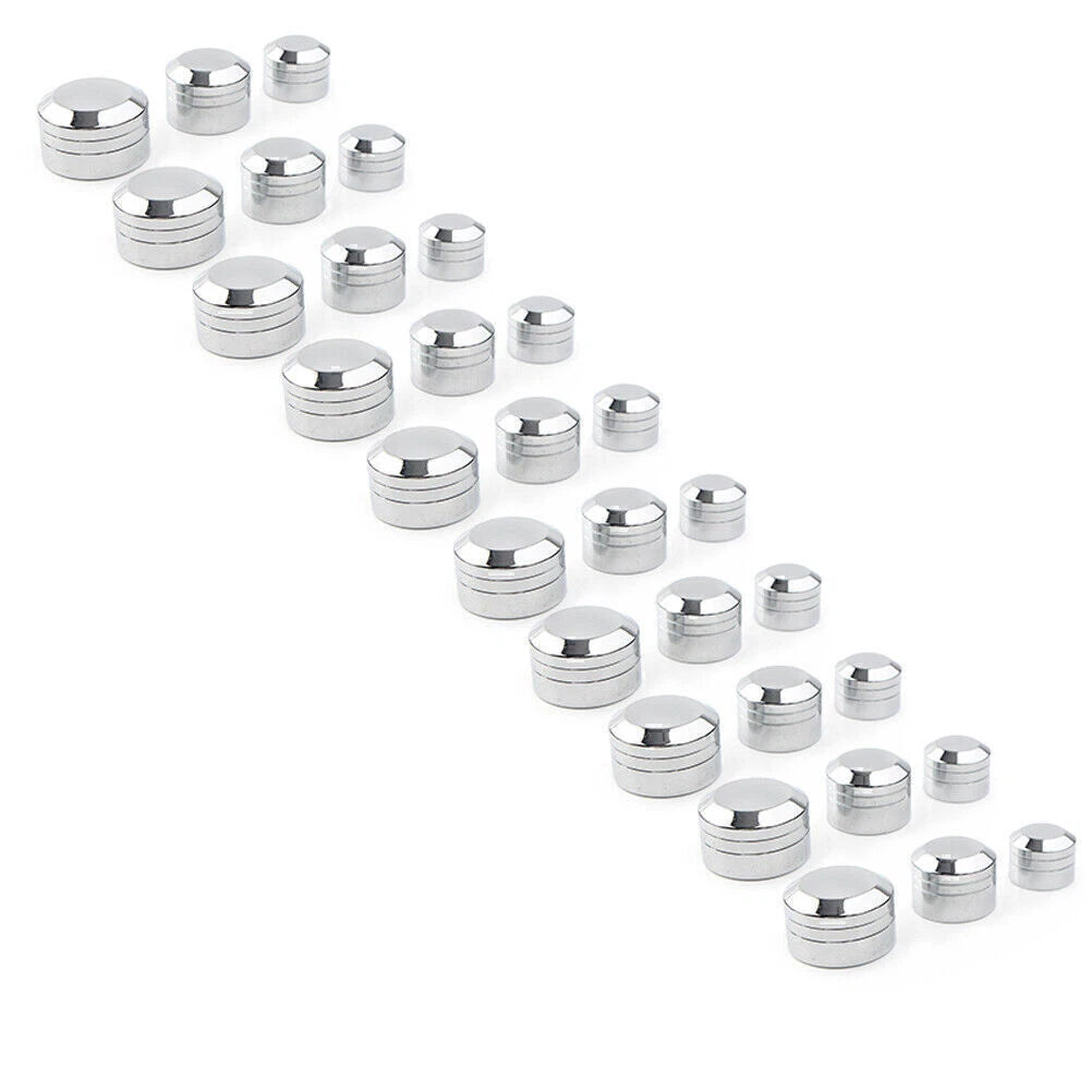 10 x CNC Inner 9/11/13mm Schrauben Bolt Topper Caps Covers for Harley Chrome