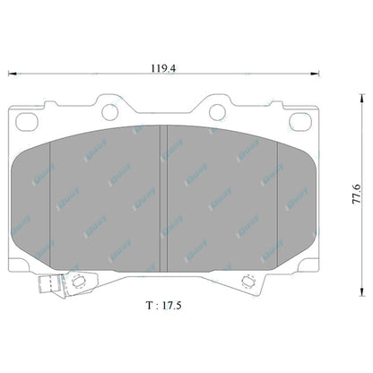 Front Drilled Slotted Disc Rotors HD Pads for Landcruiser 76 78 79 Series