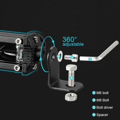 18W 6 LED Work Light Bar for ATV UTV SUV Motorcycle