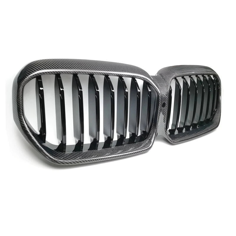 Carbon Fiber Front Bumper Grille Grill for BMW G30 LCI 2021-2023