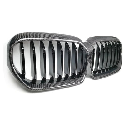Carbon Fiber Front Bumper Grille Grill for BMW G30 LCI 2021-2023
