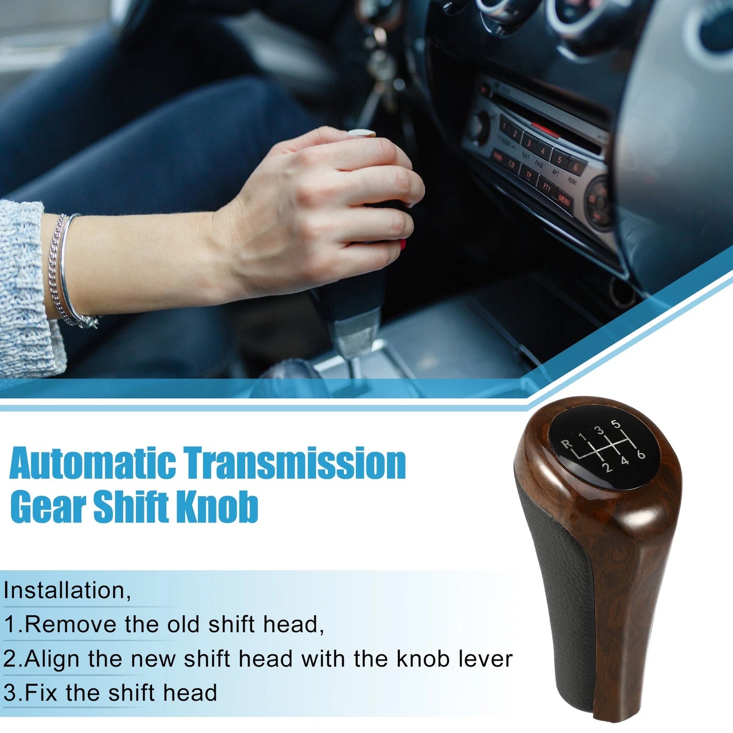 6 Speed Automatic Transmission Gear Shift Knob for BMW