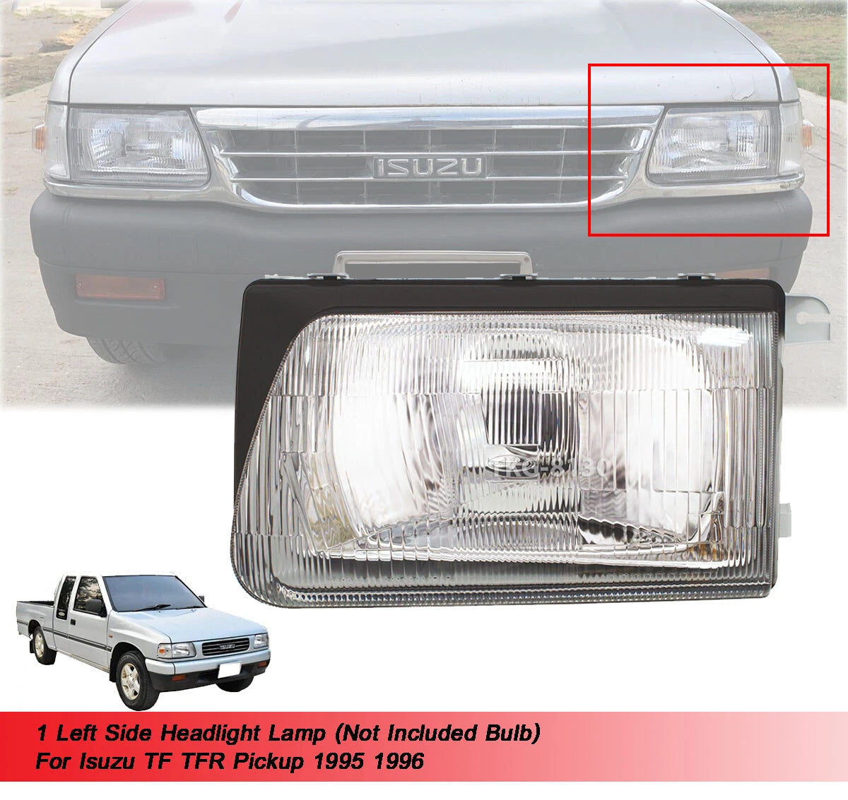 Left Side Headlight for Isuzu TF TFR Ute(1995-1996)
