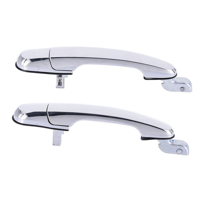 2 x Rear Left + Right Outer Door Handle Chrome for Hyundai Tucson (2004–2010)