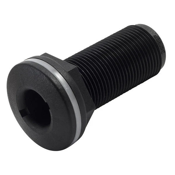 Trudesign Skin Fitting Domed 3/4" BSP Black Nylon Thru-Hull Connection