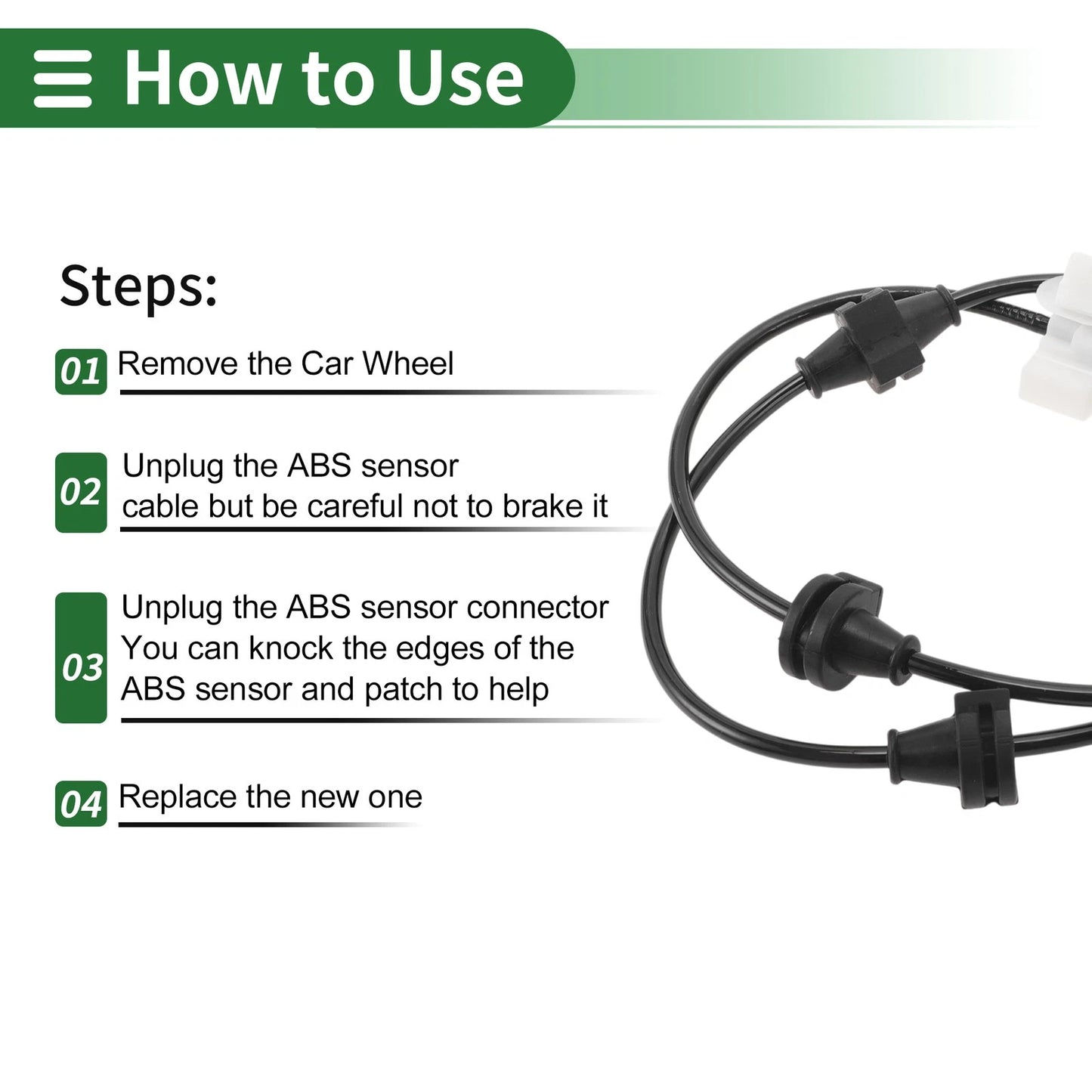 ABS Wheel Speed Sensor for Acura MDX Rear Right (2014-2018)