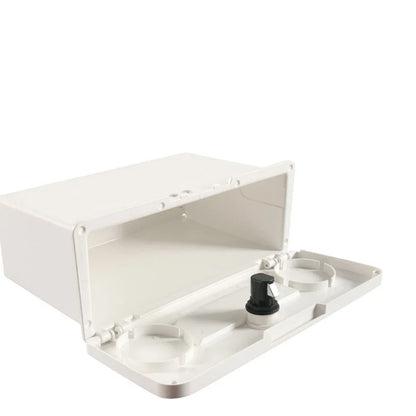 Lockable Boat Storage Compartment for All Boats with Cup Holders, ABS Build