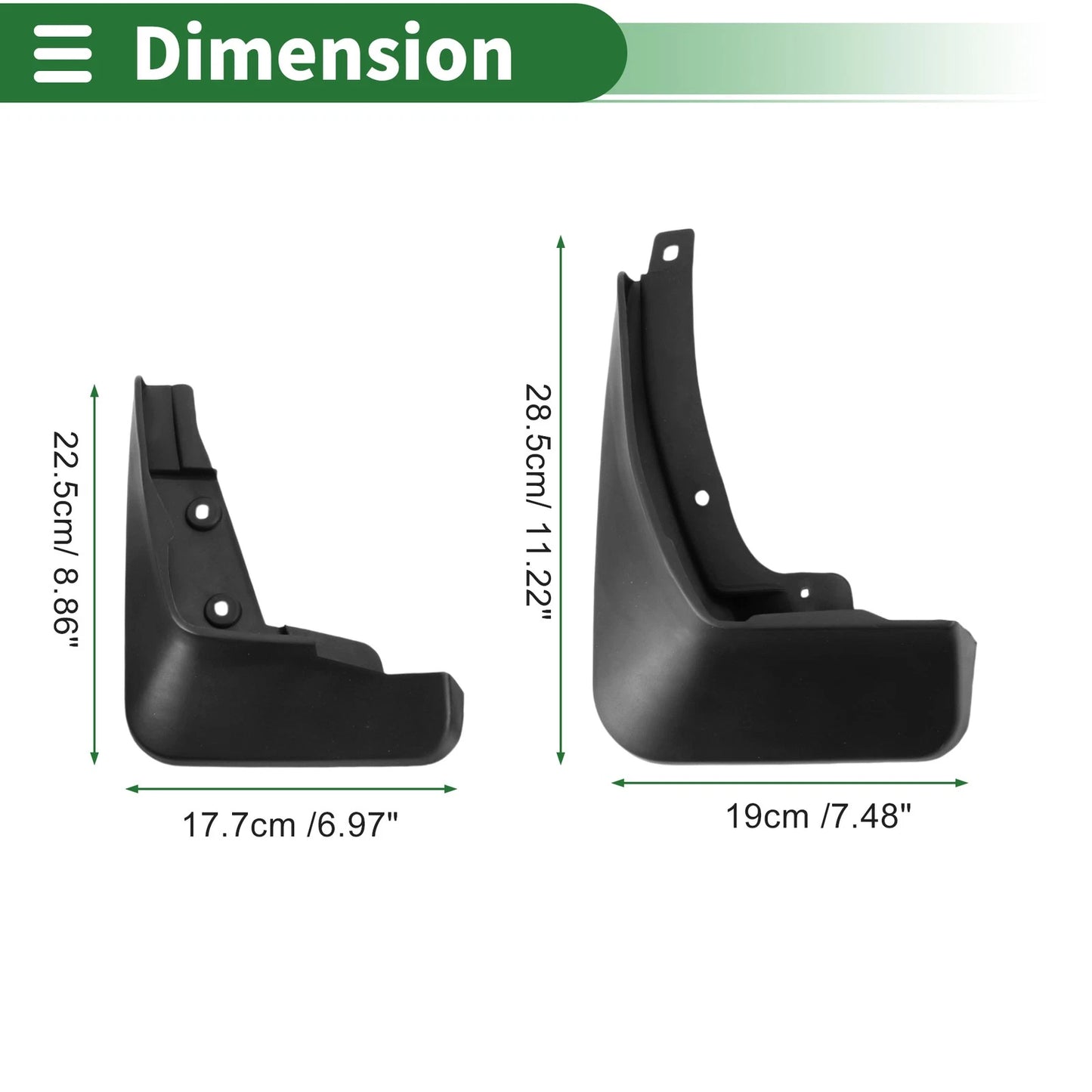 Mud Flaps Splash Guard for Chevrolet Cruze (Hatchback 2017-2019)