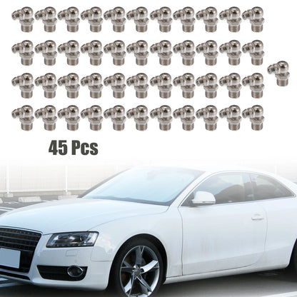 Nipple Fitting 45pcs M8 x 1 90° Nickel Plated for Motorcycle Car