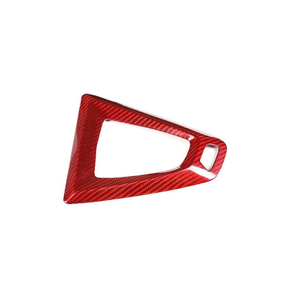 Red Dry Carbon Fiber Gear Shift Panel Cover fit For BMW F80 M3 F82 M4 2014+
