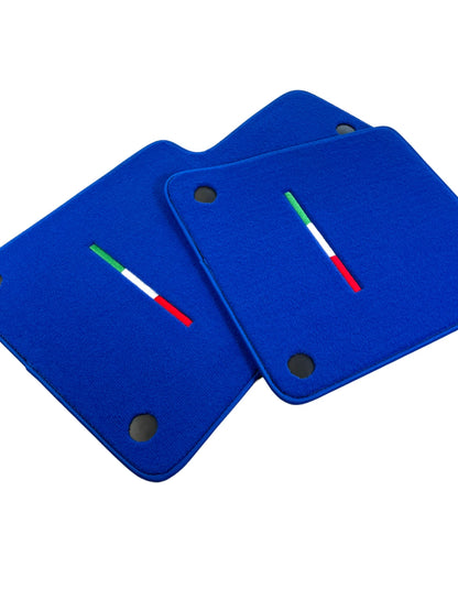 Blue Floor Mats for Ferrari 599 Coupe Tailored Carpets Italy Edition (2006-2012)