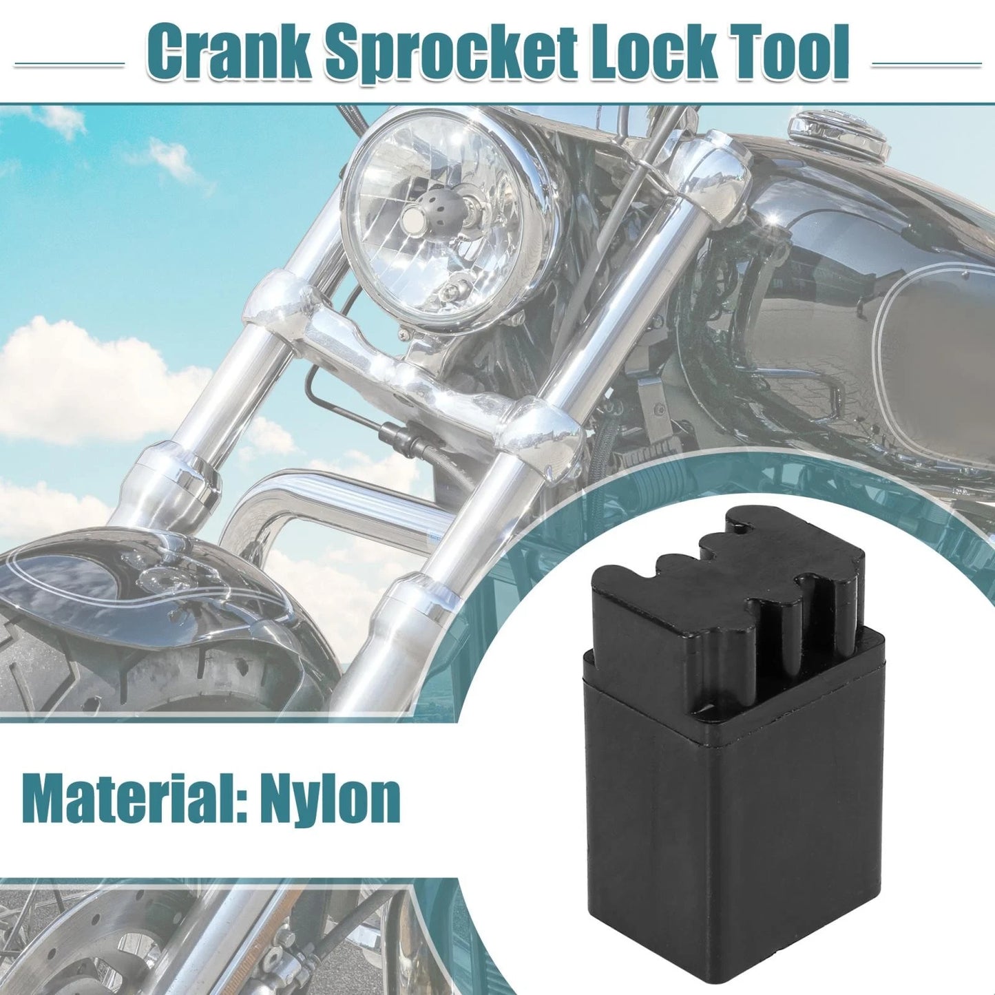 Cam Crank Sprocket Lock Tool Black for Harley Davidson FLHR Road King