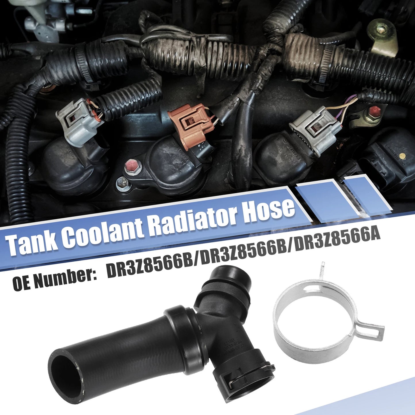 Heater Hose Radiator Expansion Tank Pipe for Ford F-150 (2011-2019)