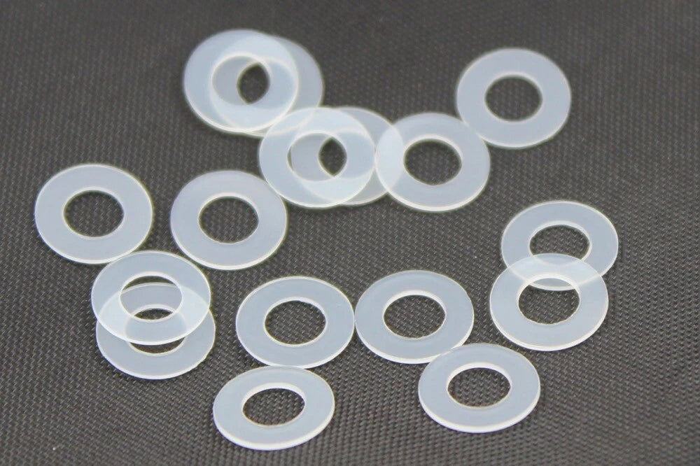 Arandelas De Plástico Transparente Nylon M6 6.3Mm 12Mm Od 0.5Mm Grosor