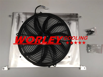 Aluminum Radiator & Shroud + Fan for BMW E36 M3/Z3/325TD/320/323/328 (92-99)