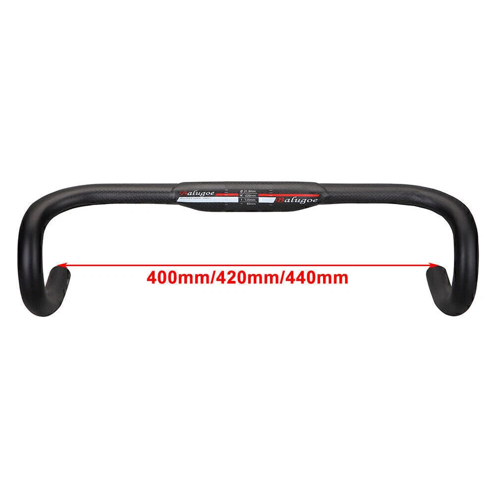 Carbon Fiber Drop Bars 31.8mm for Road Bike - Compatible with Various Models