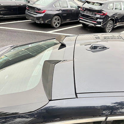 2 x Gloss Black Rear Boot Spoiler Lip for BMW X6 (2019-2024)