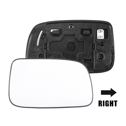 Heated Right Side Rearview Mirror Glass w/ Plate for Toyota Prius (2010-2015)