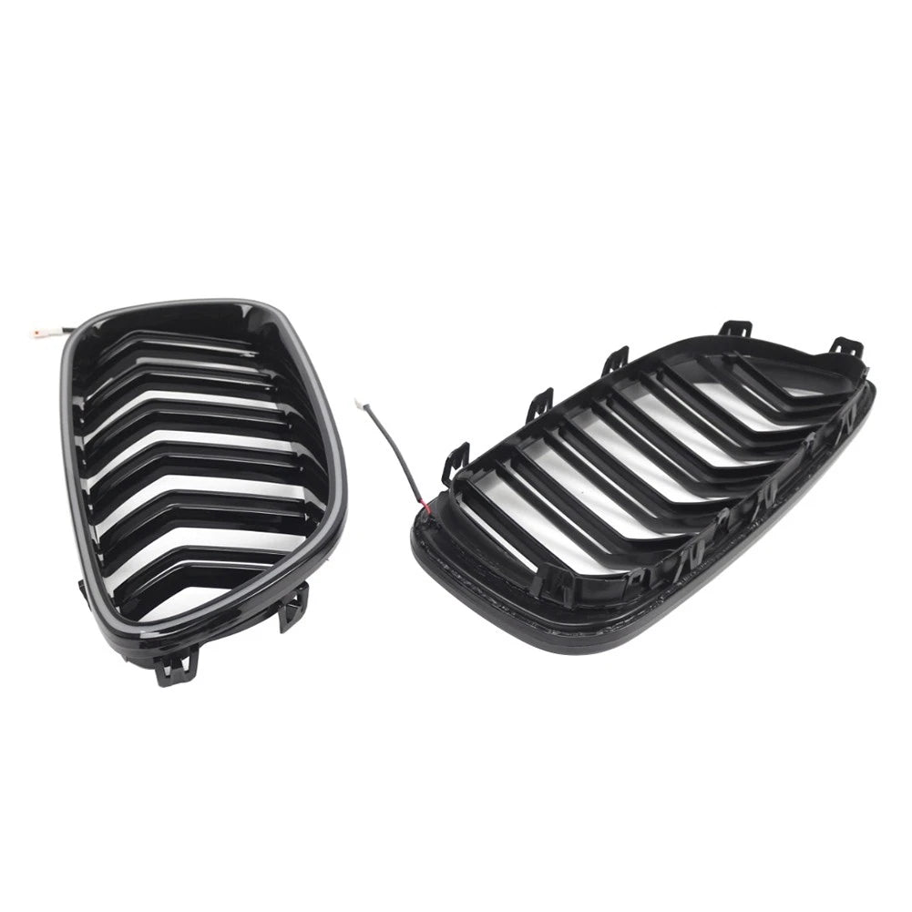 Front Kidney Grille with Light Strip for BMW 5 Series F10 F11 (2010-2016)