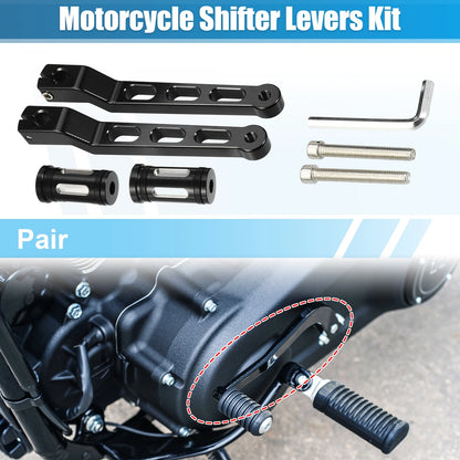 1 Pair Black White Shifter Lever for Harley