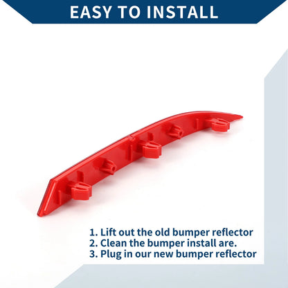 Bumper Reflector for BMW X3 2022-2024 Red 1 Pcs Rear Left