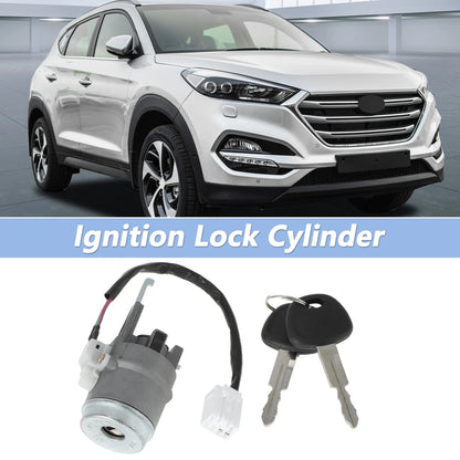 Ignition Lock Cylinder w/ 2 Keys for Hyundai Tucson (2005-2009)