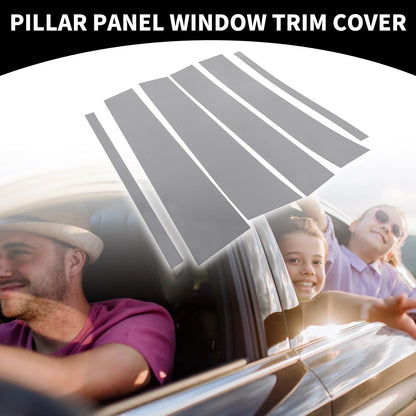 6 x Car Pillar Window Trim Covers for Nissan Titan (2004-2015) Chrome Silver