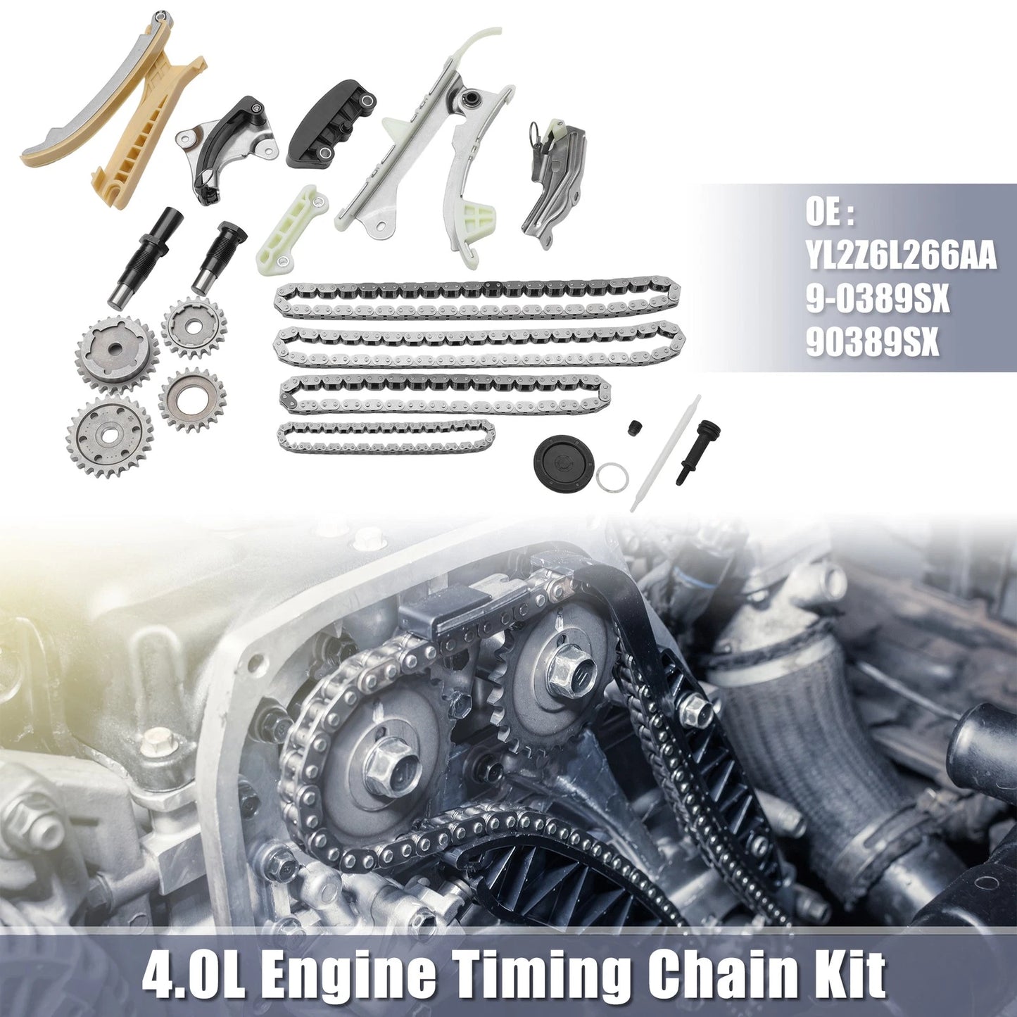 Timing Chain Kit for Ford Explorer, Mazda, Mercury 4.0L (1997-2010)