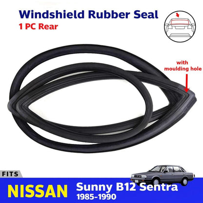 Windshiled Weatherstrip Rubber Rear Fits Nissan Sentra Sunny B12 4D SED 1985-90