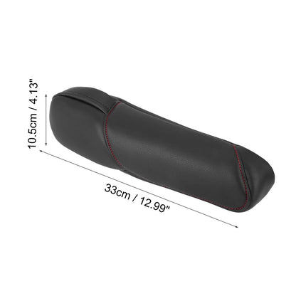 Car Front Seat Armrest Cover Black with Red Line for Honda CRV (2007-2009)
