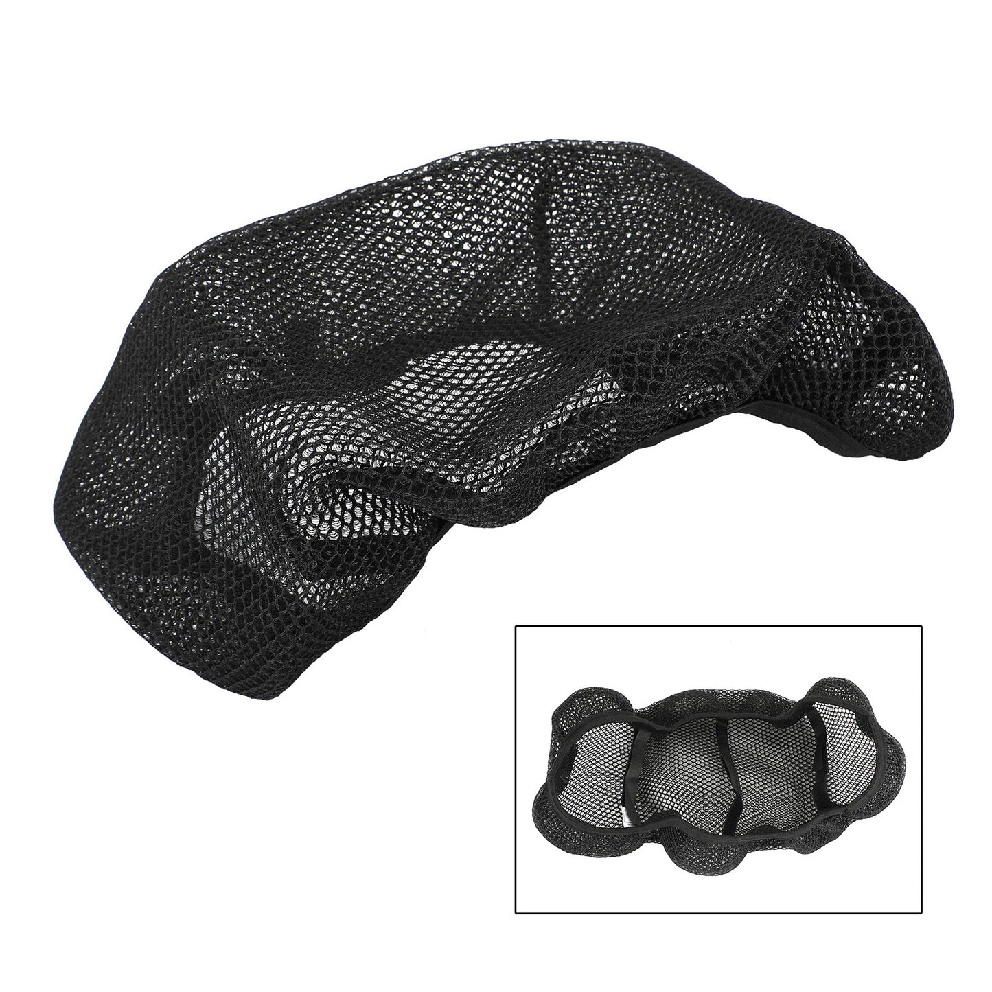 Heat Resistant Mesh Seat Cover Universal Black XXXL for Motorcycle Scooter