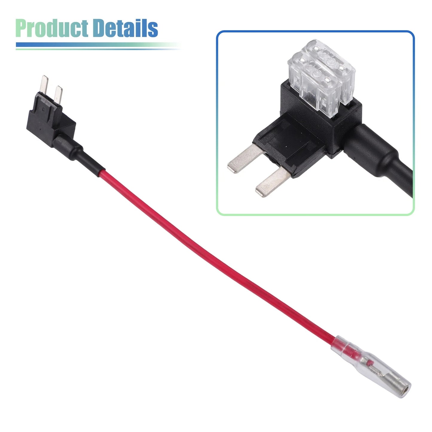5 x Car Fuse Tap & Circuit Adapters 12V with 25A Mini Blade Fuses