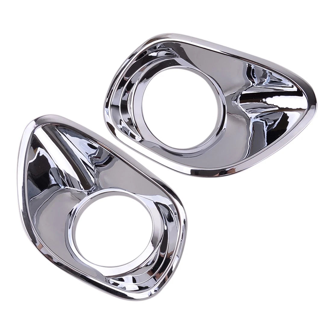 2 x Chrome Fog Light Bezel Covers for Jeep Patriot (2011-2016)