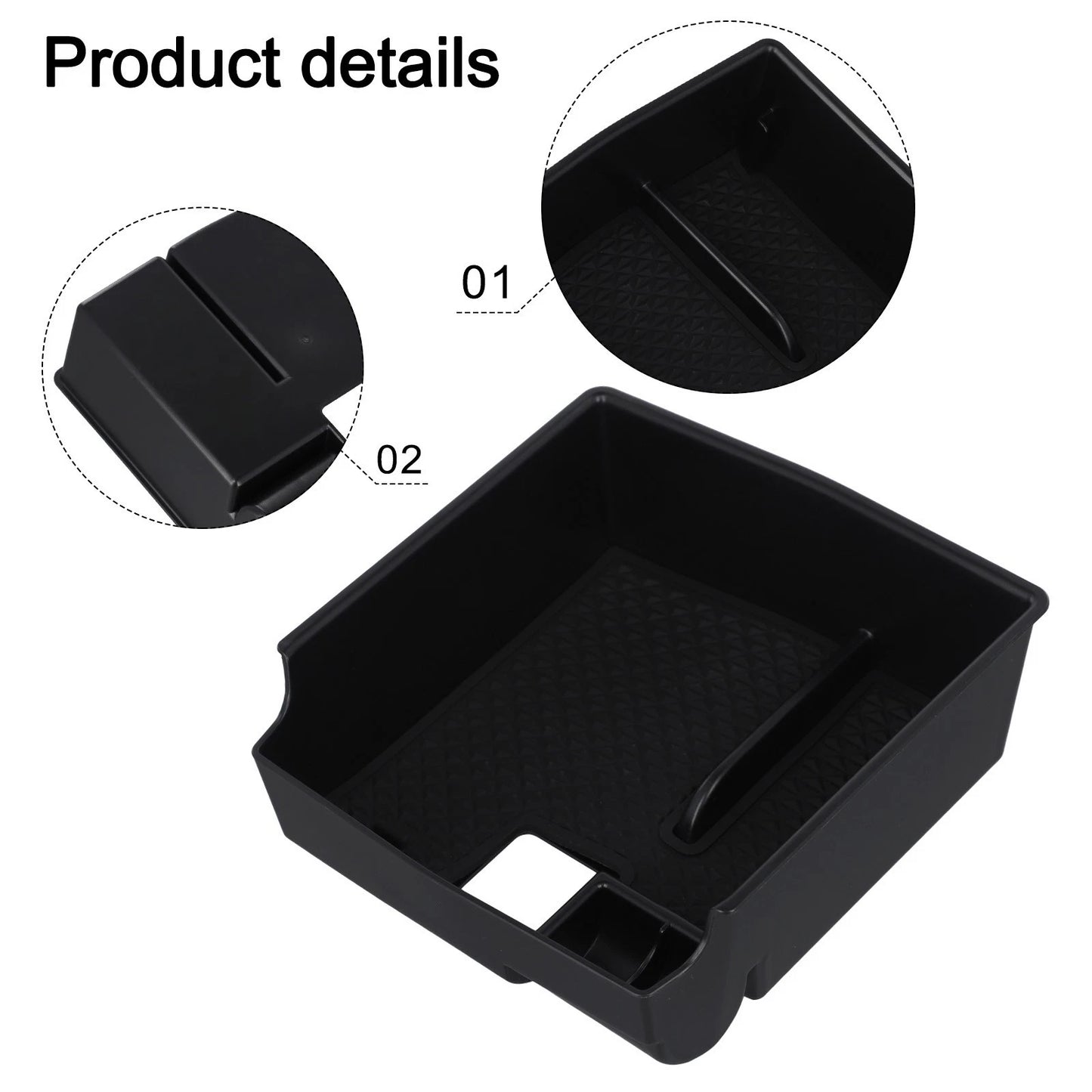 Sturdy ABS Car Storage Tray for Toyota Corolla (2019–2024)