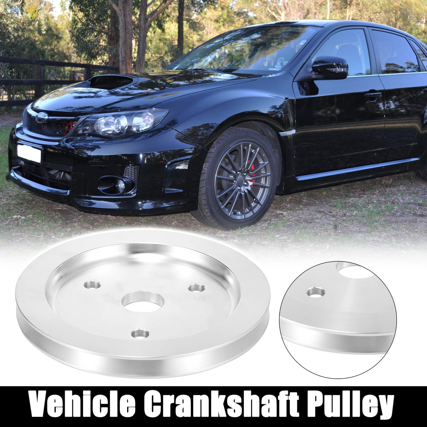 Crankshaft Pulley Short Water Pump Single Groove for Chevy SBC 350 Engine