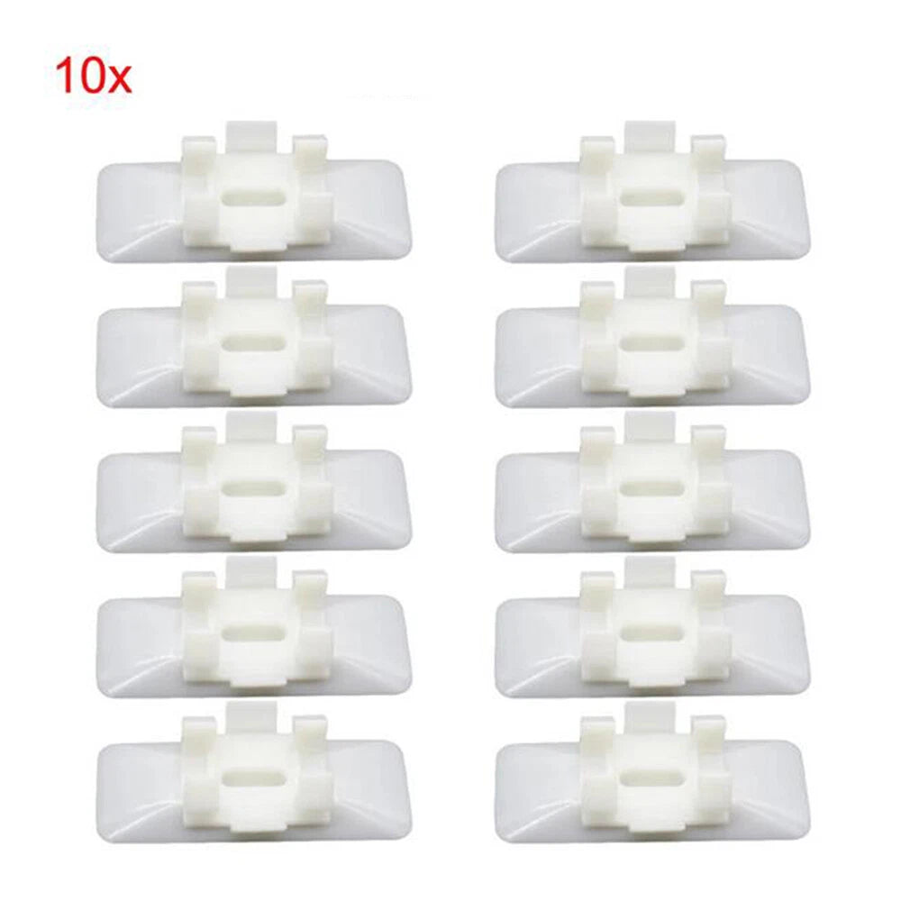 10 x Car Body Side Moulding Clips White for Mercedes Benz W124 W129 (1990-1996)
