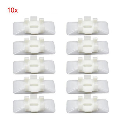 10 x Car Body Side Moulding Clips White for Mercedes Benz W124 W129 (1990-1996)