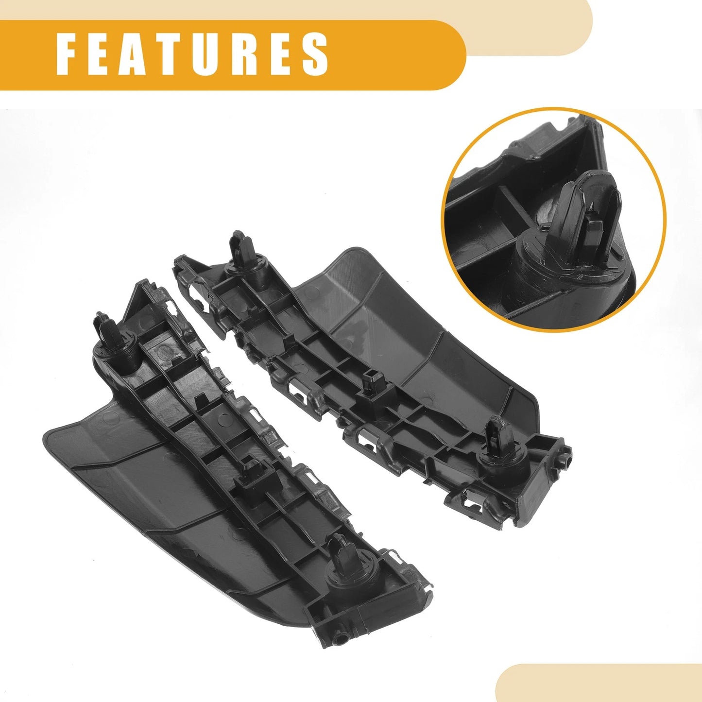 Front Bumper Support Bracket for Toyota Land Cruiser (2008-2015) - 1 Pair