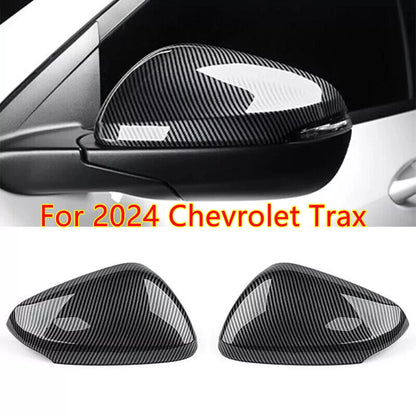 Carbon Fiber Mirror Cover Trim Caps for Chevrolet Trax (2024–2024)