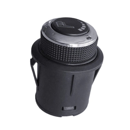 2 x Round Hi-Lo 6 Level Car Seat Heating Pad Button Switch Kit for Universal Cars