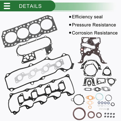 1x Cylinder Head Gasket Kit for Toyota Engine 5L