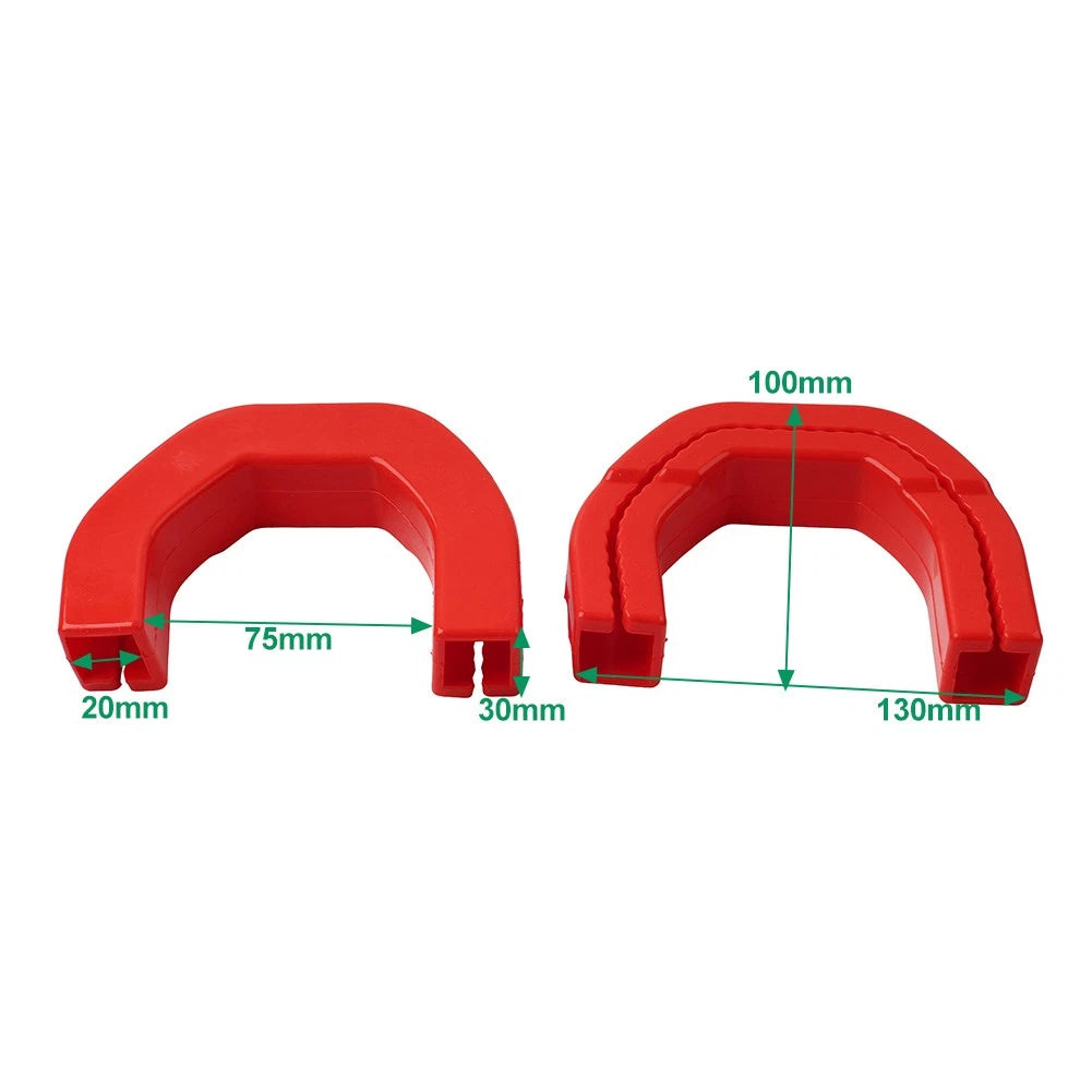 2 x Red Front Tow Hook Hitch Covers for Dodge Ram 1500 (2019-2024)