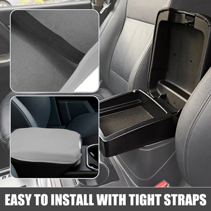 Center Console Armrest Cover Pad for Toyota Camry Hybrid (2012-2017) Gray