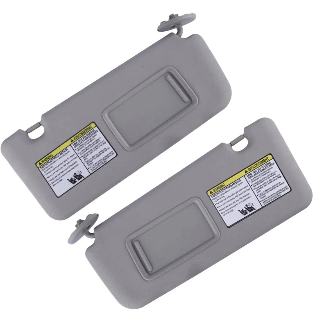 Grey Left & Right Side Sun Visor Sunshade for Toyota RAV4 (2004-2005)