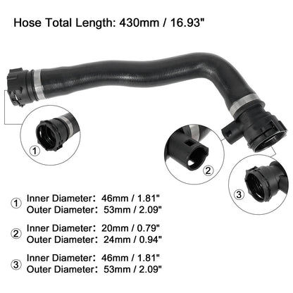 Water Hose Radiator Coolant from Expansion Tank for BMW 750i (2006 - 2008)