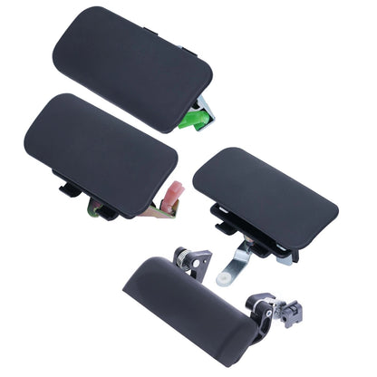 Set of 4 Door Handles for Ford Transit (2000-2013) - LH, RH Front & Rear